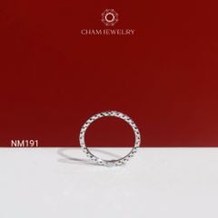 Nhẫn NM191 CHAM JEWELRY, Nhẫn Kết Chạm Máy (Barcode TNT952).