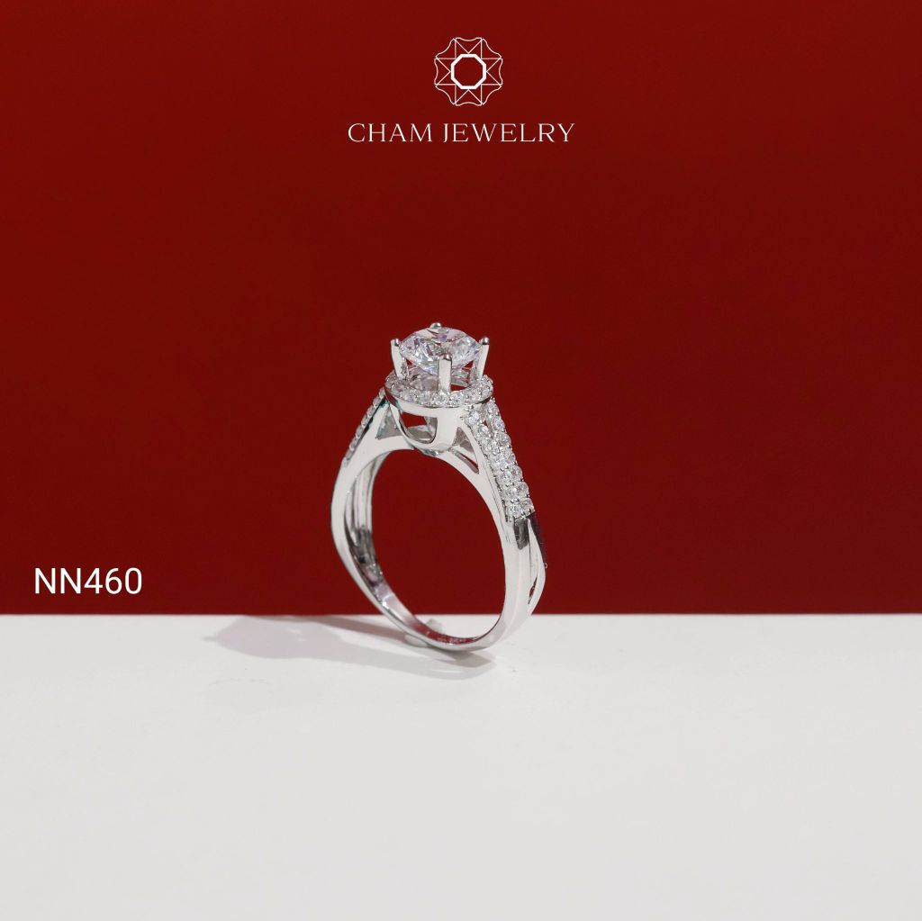 Nhẫn Nữ NN460 CHAM JEWELRY, Chủ 6.5mm (Barcod TNN1264).