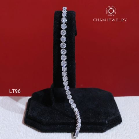Lắc Tay LT96 CHAM JEWELRY, Lắc Tay Full Đá 3.0mm (Barcode TLT1406).
