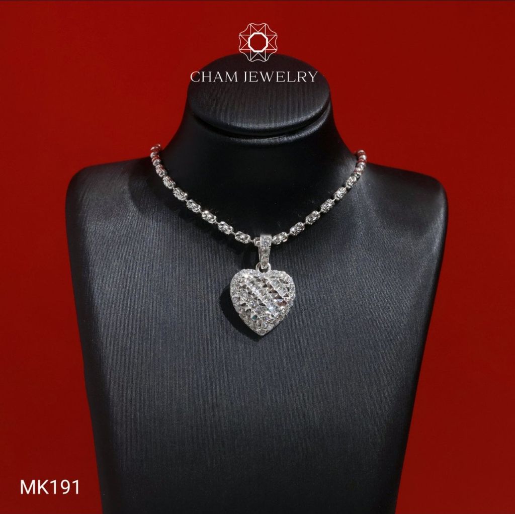 Mặt Dây Chuyền MK191 CHAM JEWELRY, Mặt Kiểu Trái Tim  (Barcode C4M188B).