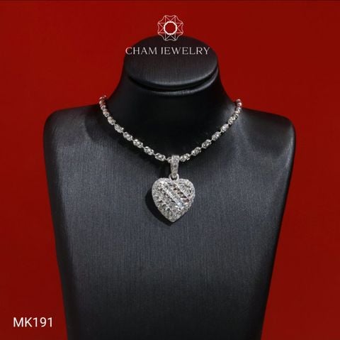 Mặt Dây Chuyền MK191 CHAM JEWELRY, Mặt Kiểu Trái Tim  (Barcode C4M188B).