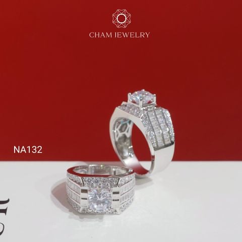 Nhẫn Nam NA132 CHAM JEWELRY, Chủ 7.5mm (Barcode TNNA455)