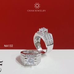 Nhẫn Nam NA132 CHAM JEWELRY, Chủ 7.5mm (Barcode TNNA455)