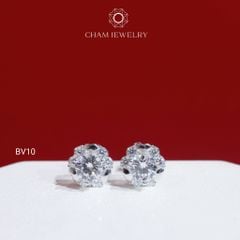 Hoa Tai CHAM JEWERLY BV10, Chủ 5.0mm ( Barcode TBV452).