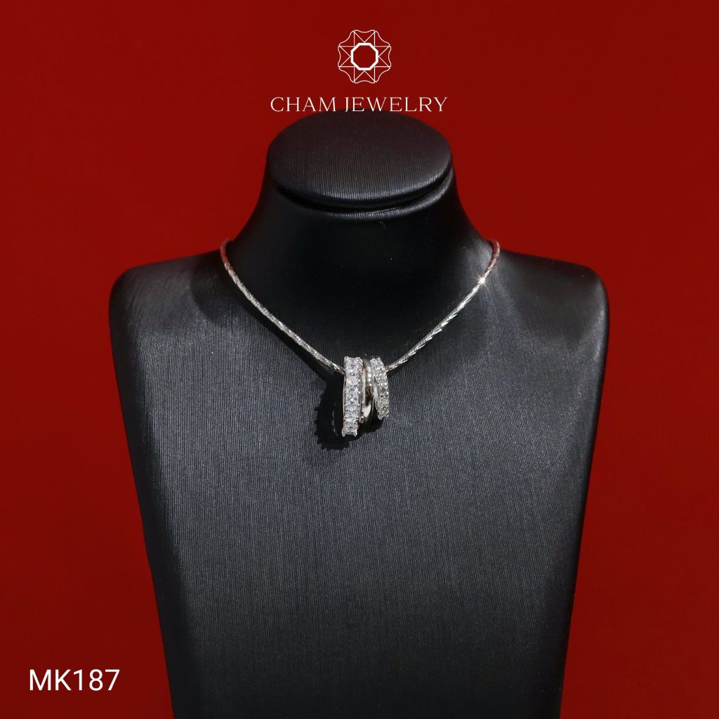 Mặt Dây Chuyền MK187 CHAM JEWELRY, Mặt Kiểu Xỏ (Barcode TMX430)