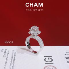 Nhẫn Nữ NNV19 Chủ 6.3mm Vàng 10k Kim Cương Lab Grown Diamond