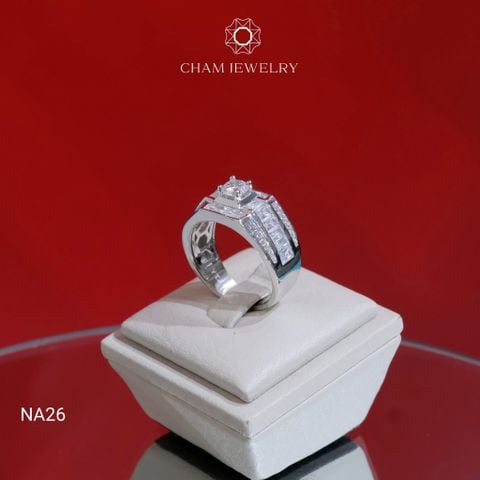 Nhẫn NA26 CHAM JEWELRY, Chủ 5.0mm ( Barcode TNNA45).