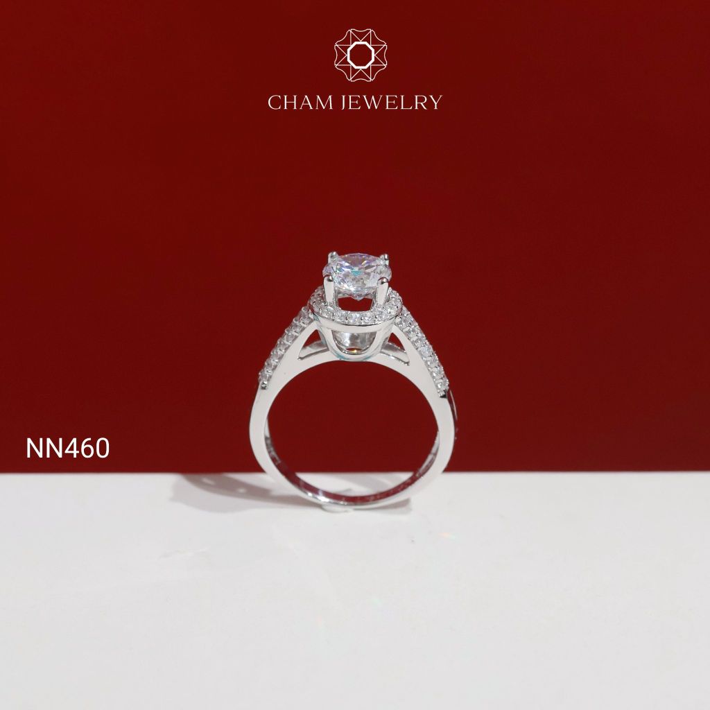 Nhẫn Nữ NN460 CHAM JEWELRY, Chủ 6.5mm (Barcod TNN1264).