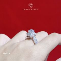 Nhẫn NN579 CHAM JEWELRY, Chủ 6.5mm (Barcode CNNK297)