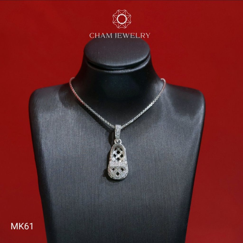 Mặt Dây Chuyền MK61 CHAM JEWELRY, Mặt Giày Nơ (Barcode TMA1665)