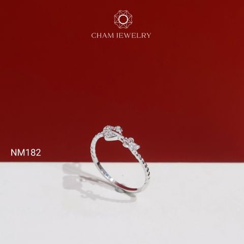 Nhẫn NM182 CHAM JEWELRY, Nhẫn Kiểu Trái Tim (Barcode TNT991).
