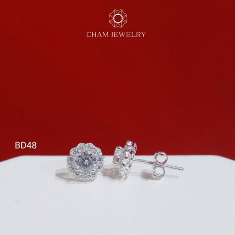 Hoa Tai BD48 CHAM JEWELRY, Chủ 4.5mm (Barcode TBD1677).