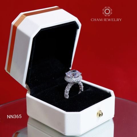 Nhẫn Nữ NN365 CHAM JEWELRY, Chủ 12mm (Barcode TNN1358).