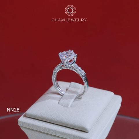 Nhẫn CHAM JEWELRY NN28, Chủ 8.0mm (Barcode CN8082)