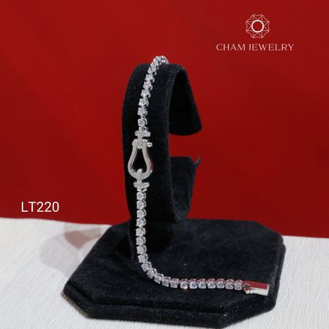 Lắc Tay LT220 CHAM JEWELRY, Lắc Tenic 2.5mm (Barcode TLT1404)