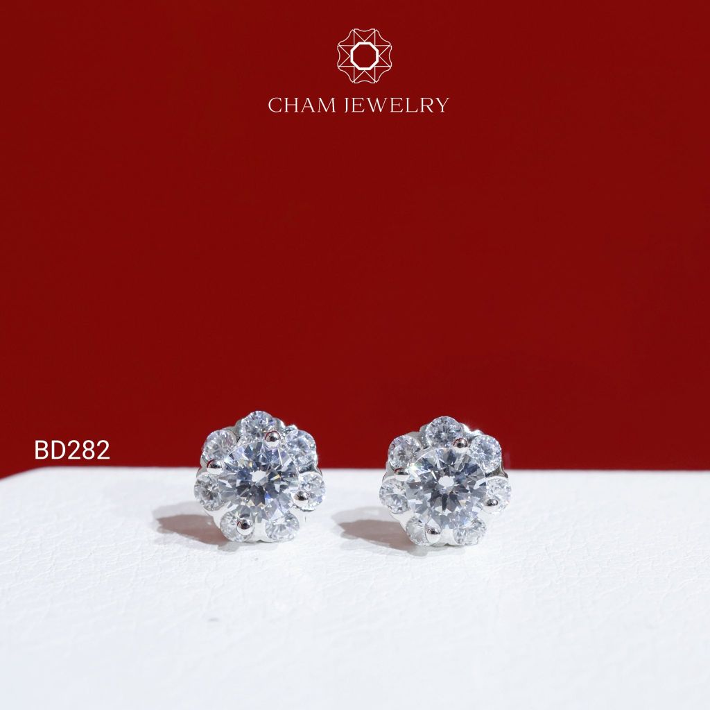 Hoa Tai BD282 CHAM JEWELRY , Chủ 4.5mm (Barcode TBD1340).