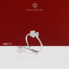Nhẫn NM177 CHAM JEWELRY, Nhẫn Kiểu Cỏ 3 Lá (Barcode TNT868).
