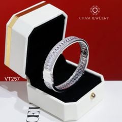 Vòng Tay CHAM JEWELRY VT257, Vòng Full Đá Bản 9.0mm (Barcode PVH162)
