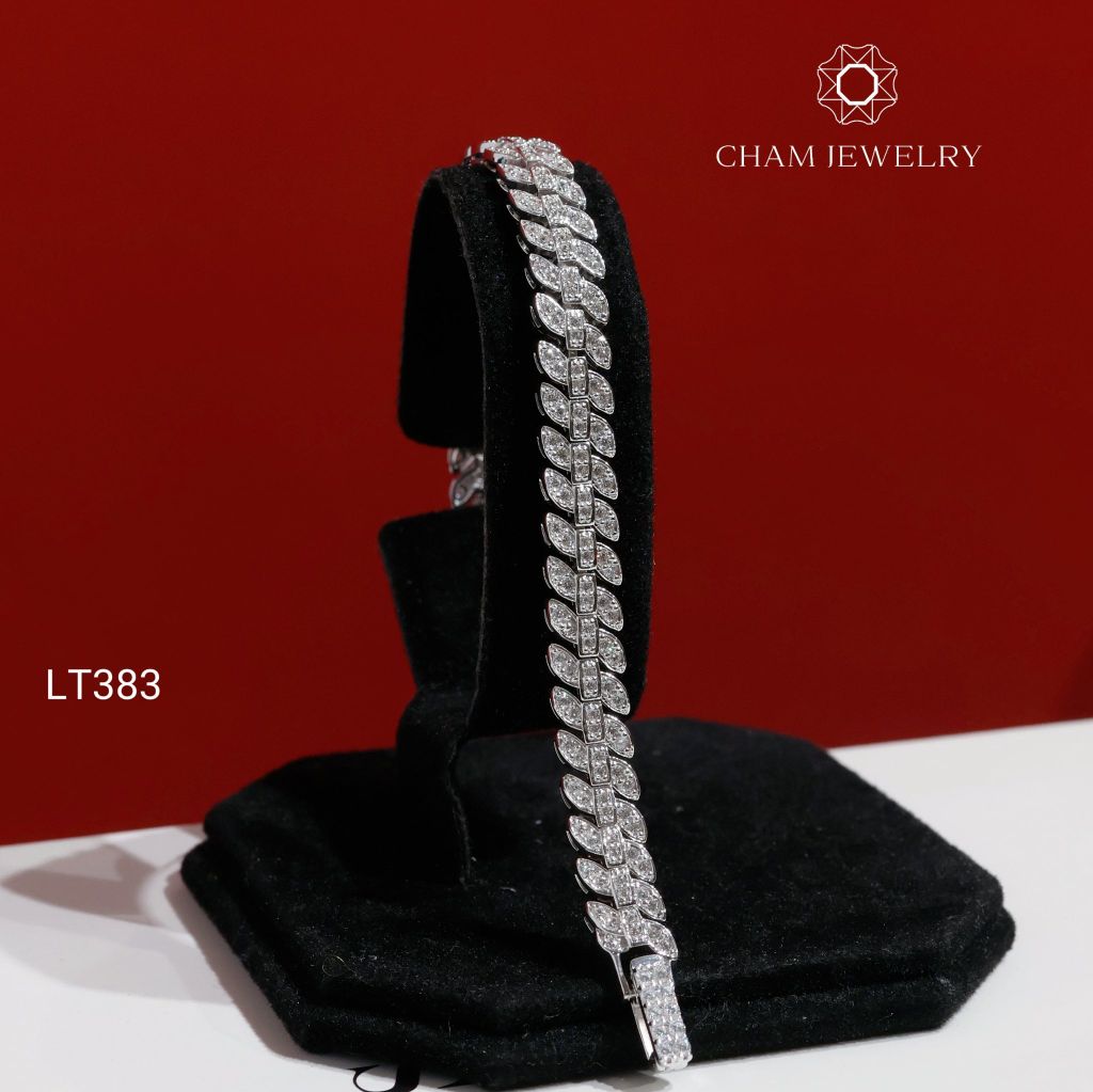 Lắc Tay LT383 CHAM JEWELRY, Lắc Tay Kiểu Full Đá (Barcode NLHN44)
