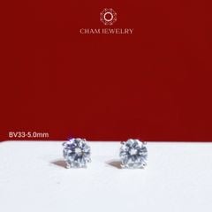 Hoa Tai BV33 CHAM JEWERLY, Bông Nụ Đá Newzealand (Barcode TBH15-TBH16-TBH14- TBH13 -TBH24-TBH109)