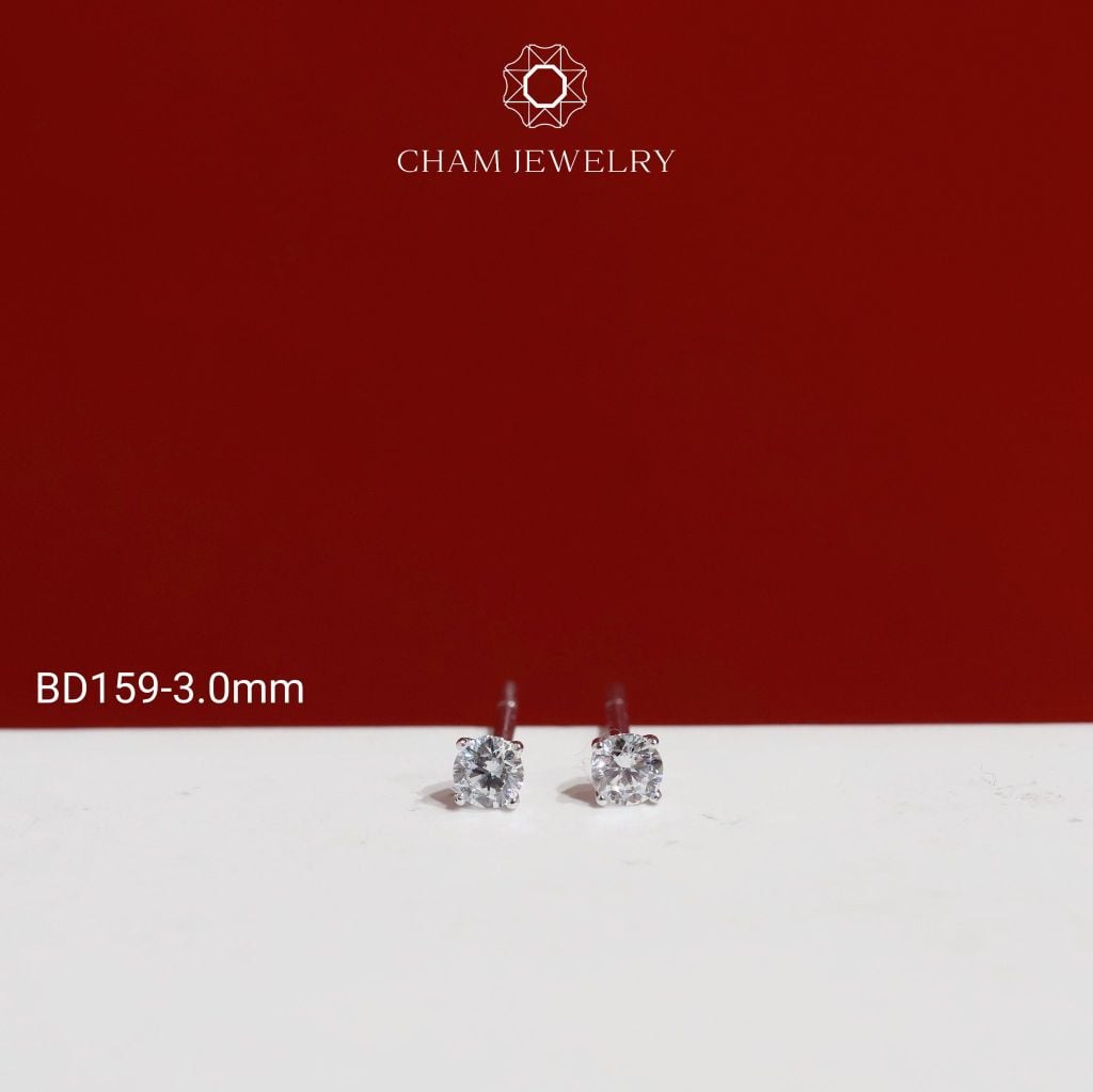 Hoa Tai BD159 CHAM JEWELRY, Đá New Zeland Khóa Đẩy (Barcode TBH28 TBH41-TBH40-TBH64-TBH80-TBH42-TBH98).