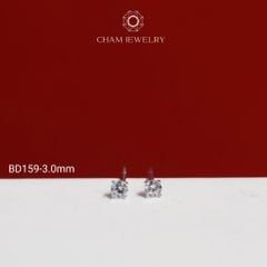 Hoa Tai BD159 CHAM JEWELRY, Đá New Zeland Khóa Đẩy (Barcode TBH28 TBH41-TBH40-TBH64-TBH80-TBH42-TBH98).