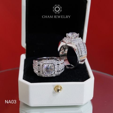 Nhẫn Nam CHAM JEWELRY NA03, Chủ 8.5mm (Barcode TNNA443)