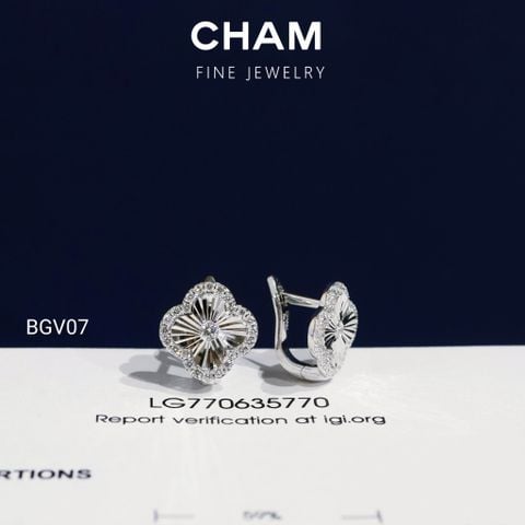 Hoa Tai BGV07 Vàng 10k Kim Cương Lab Grown Diamond (Barcode BT175)