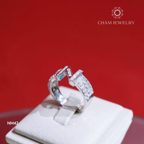 Nhẫn CHAM JEWELRY NM42, Nhẫn Chữ N (Barcode TNCC14).