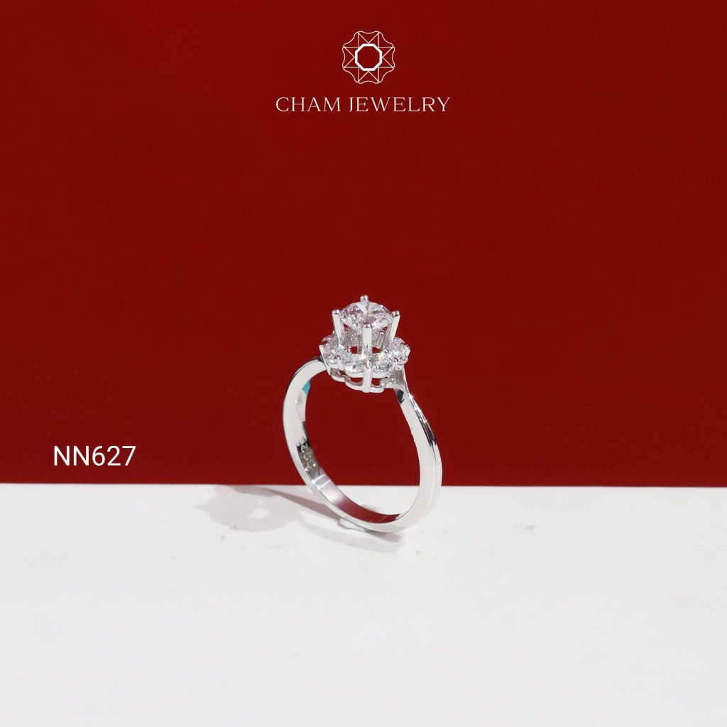 Nhẫn NN627 CHAM JEWELRY, Nhẫn Đai Kiểu Chủ 5.0mm ( C-NHNH369(B5) ).