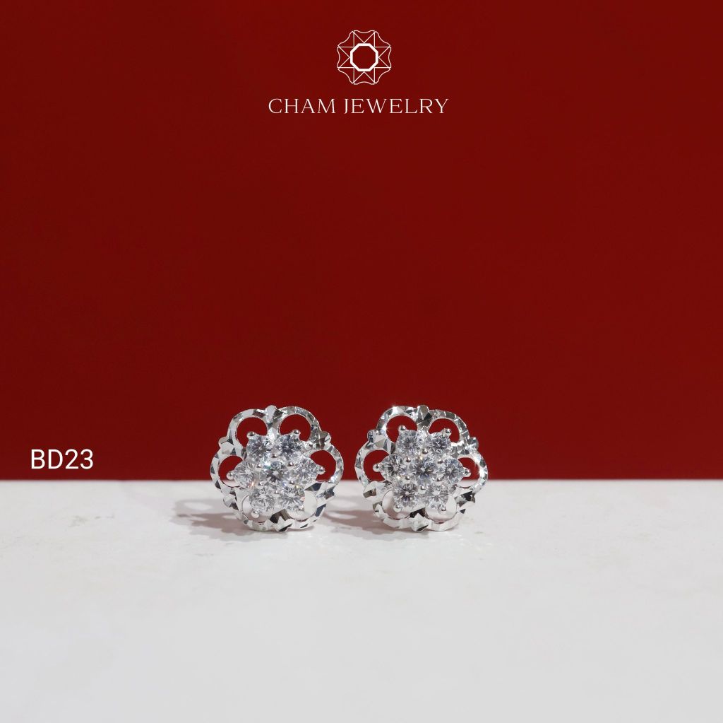 Hoa Tai CHAM JEWERLY BD23, Chủ 2.0mm (Barcode TBD1065)