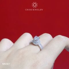 Nhẫn NN587 CHAM JEWELRY, Chủ 6.0mm (Barcode CEN35)