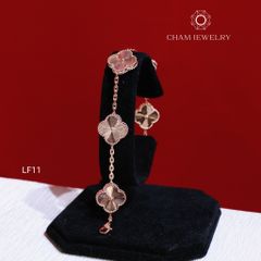 Lắc Tay LF11 CHAM JEWELRY, Lắc 4 Lá Chạm Máy (Barcode OLT04)