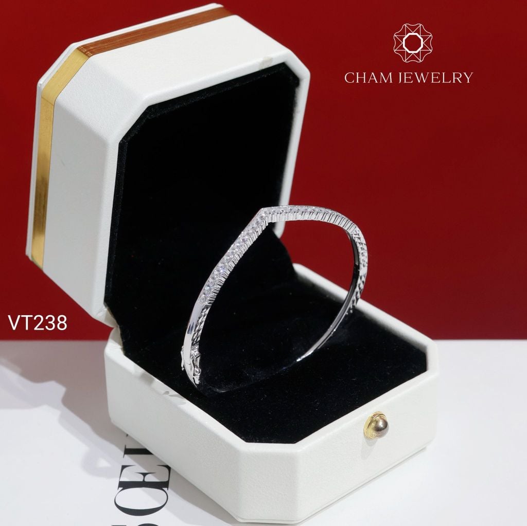 Vòng Tay VT238 CHAM JEWELRY, Vòng Kiểu Vương Miện (Barcode TV222)