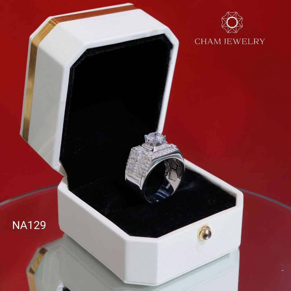 Nhẫn Nam NA129 CHAM JEWELRY, Chủ 7.0mm (Barcode TNNA449)