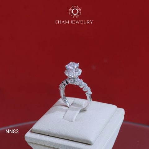 Nhẫn NN82 CHAM JEWELRY, Chủ 6.0mm (Barcode TNN1685)