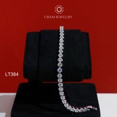 Lắc Tay LT384 CHAM JEWELRY, Lắc Tay Kiểu Full Đá 3.5mm (Barcode PLH01)
