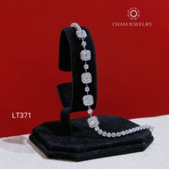 Lắc Tay LT371 CHAM JEWELRY , Lắc Xoàn Vuông Kết 2.5mm (Barcode KLT68).