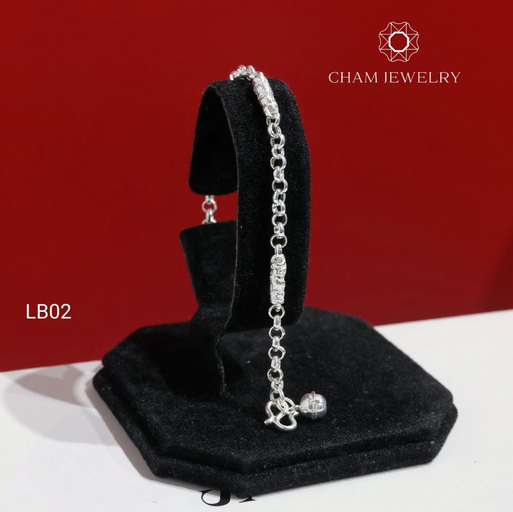 Lắc Tay Bé LB02 CHAM JEWELRY, Lắc Tay Mo Charm Chuông (Barcode TLBC736)