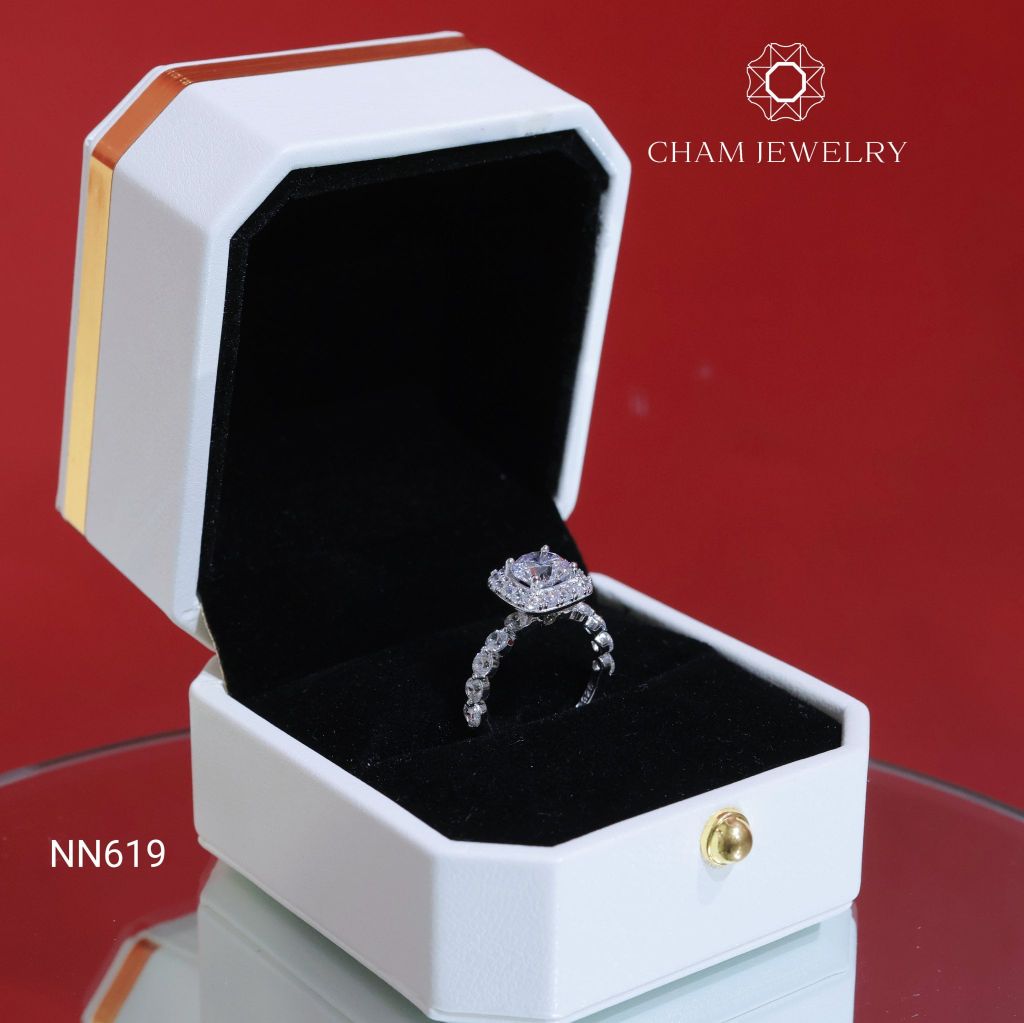 Nhẫn NN619 CHAM JEWELRY, Chủ 6.5mm (Barcode NNNH46)