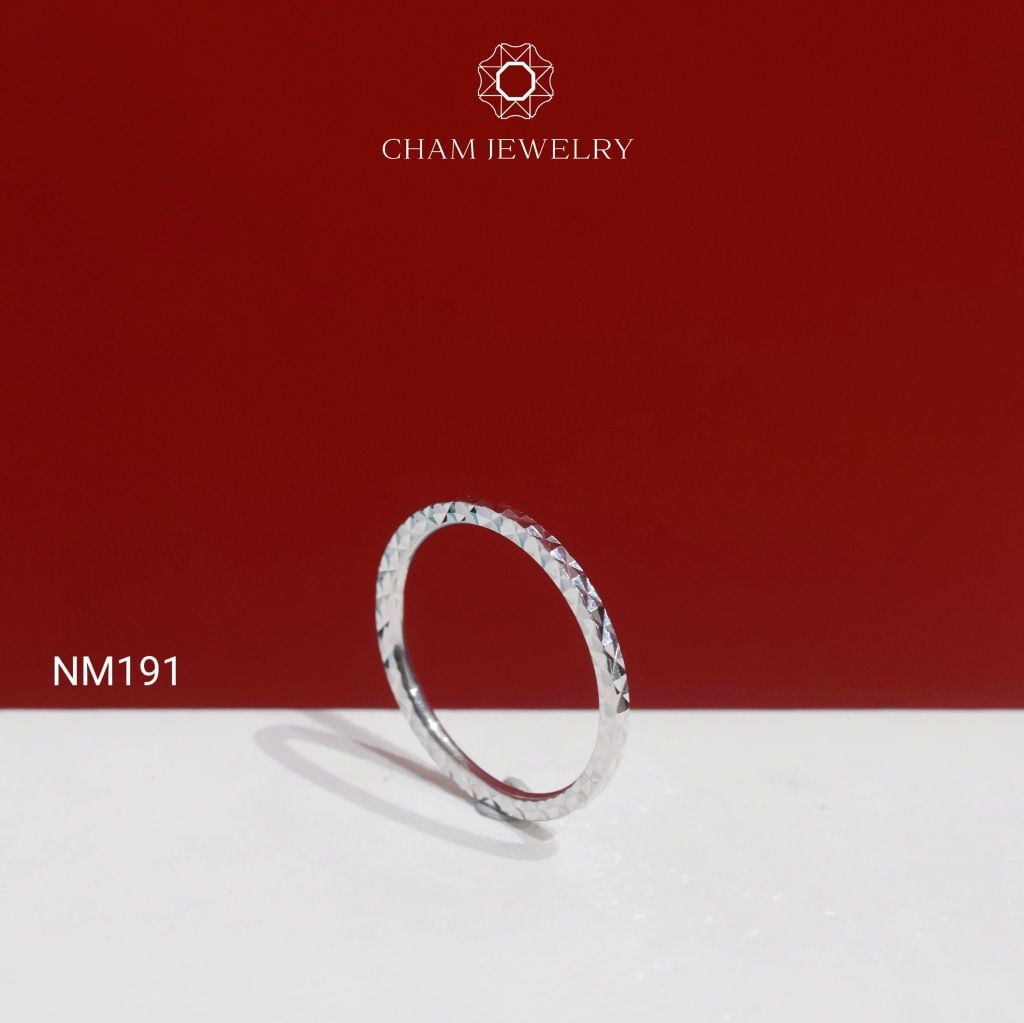 Nhẫn NM191 CHAM JEWELRY, Nhẫn Kết Chạm Máy (Barcode TNT952).