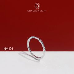 Nhẫn NM191 CHAM JEWELRY, Nhẫn Kết Chạm Máy (Barcode TNT952).