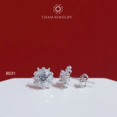 Hoa Tai BD31 CHAM JEWELRY , Chủ 4.0mm ( Barcode TBD1492).