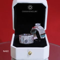 Nhẫn Nam NA82 CHAM JEWELRY, Chủ 7.5mm (Barcode CPCNN06).