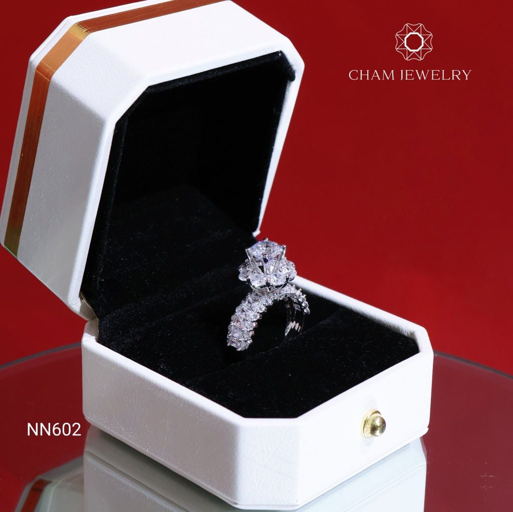 Nhẫn NN602 CHAM JEWELRY, Chủ 7.0mm (Barcode TNN1603)