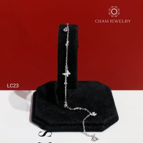 Lắc Chân LC23 CHAM JEWELRY, Lắc Chân Charm Bướm Xà Cừ (Barcode CTNC104) .