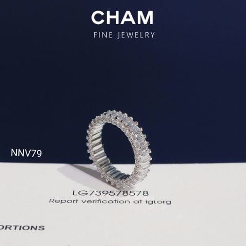 Nhẫn Nữ NNV79 Vàng 10k Kim Cương Lab Grown Diamond (Barcode DNU07)