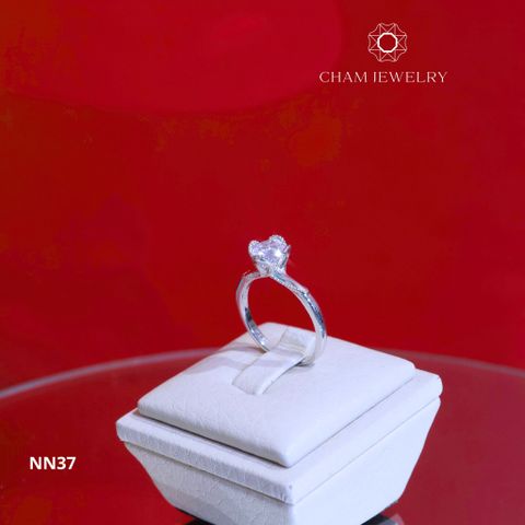 Nhẫn NN37 CHAM JEWELRY, Nhẫn Cánh Hoa, Chủ 6.0mm (Barcode TNN1287).