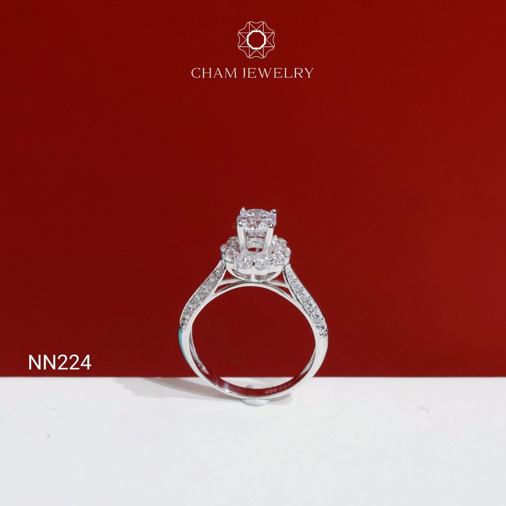 Nhẫn NN224 CHAM JEWELRY, Chủ 5.0mm( Barcode TNN1882).
