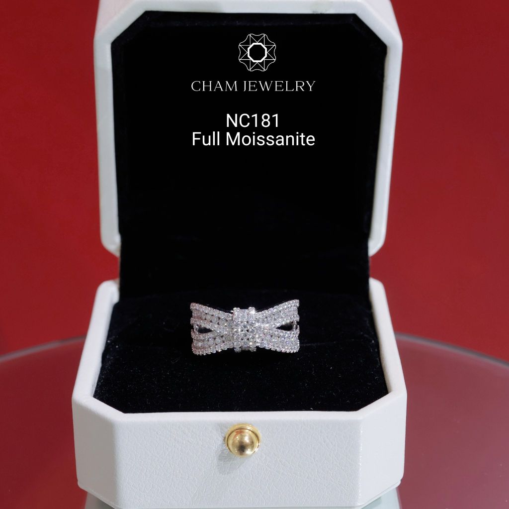 Nhẫn NC181 CHAM JEWELRY, Full Đá Moissanite (Barcode ONNU222)